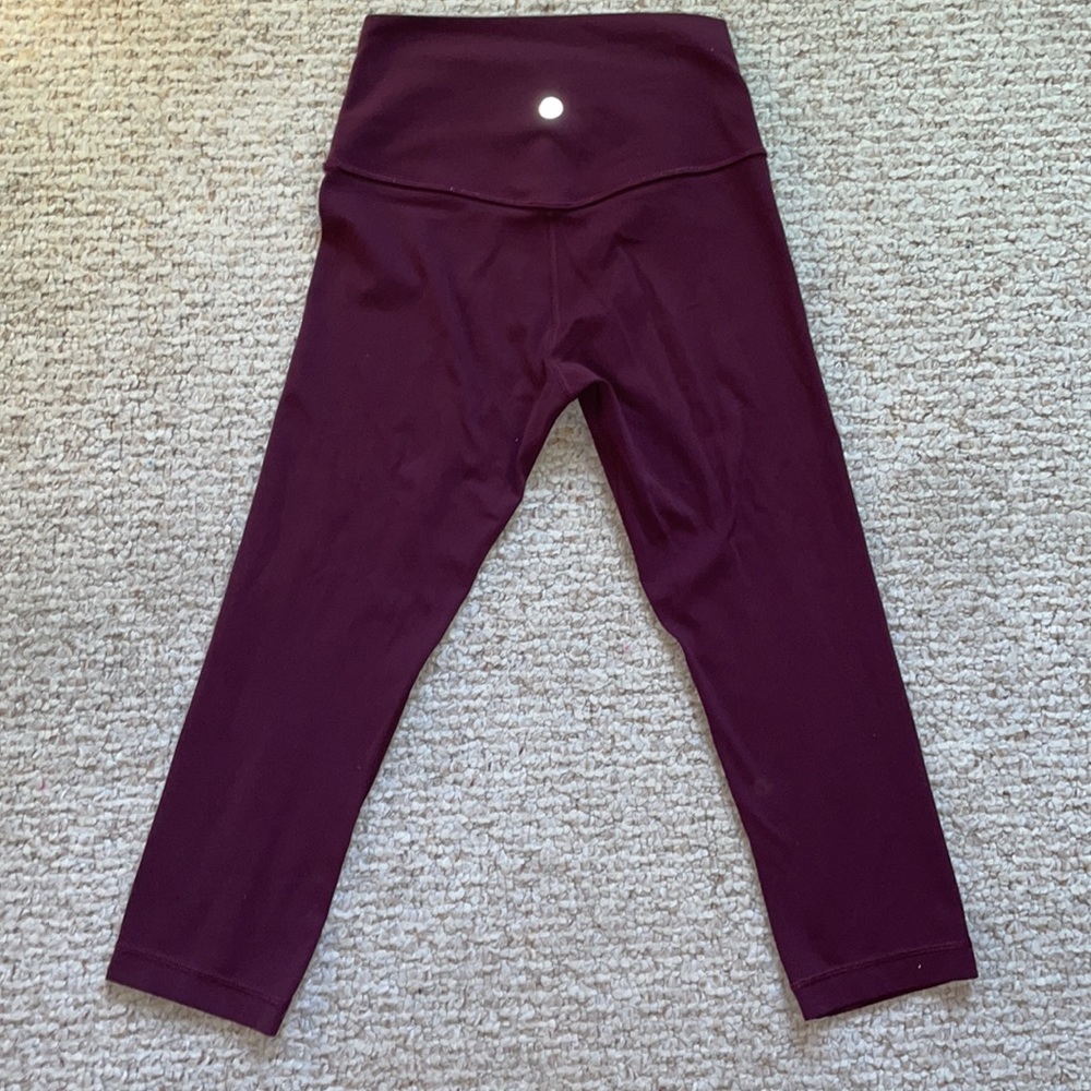 Maroon Lululemon Leggings